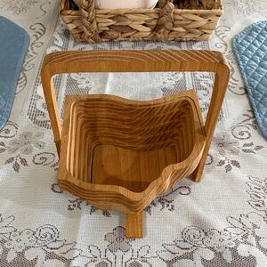 Wooden Collapsible Basket